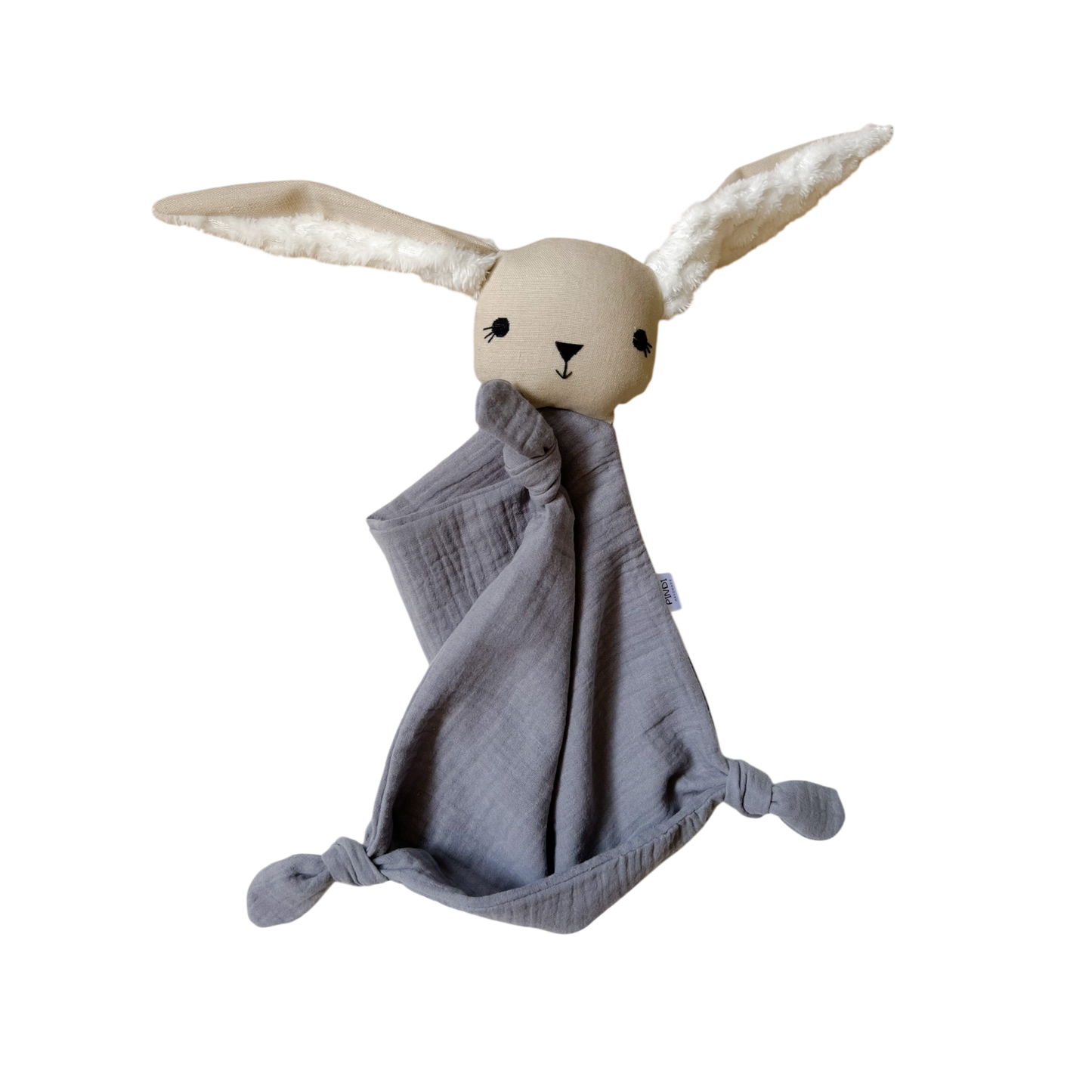 Névreszóló Szundikendő nyuszi - szürke