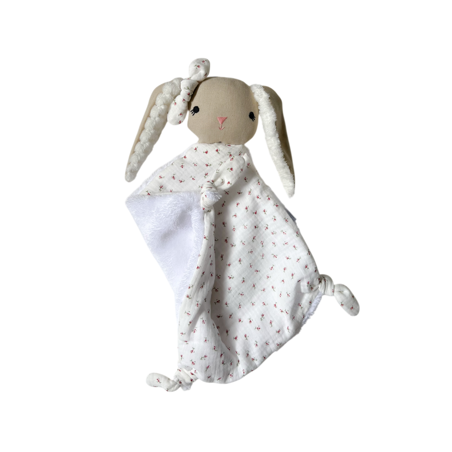 Szundikendő nyuszi - viràgos plüss