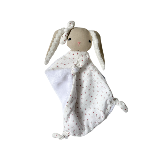 Szundikendő nyuszi - viràgos plüss