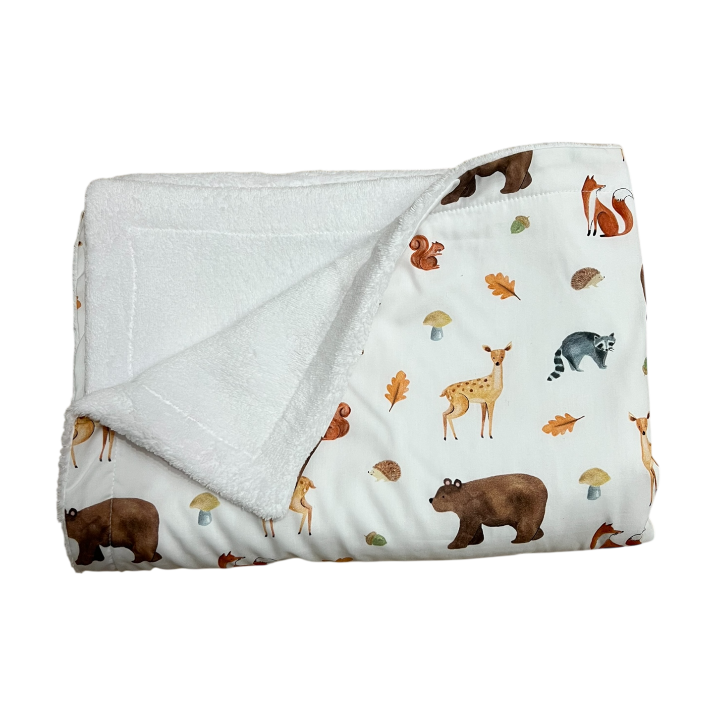 Őszi/téli babatakaró - fehér