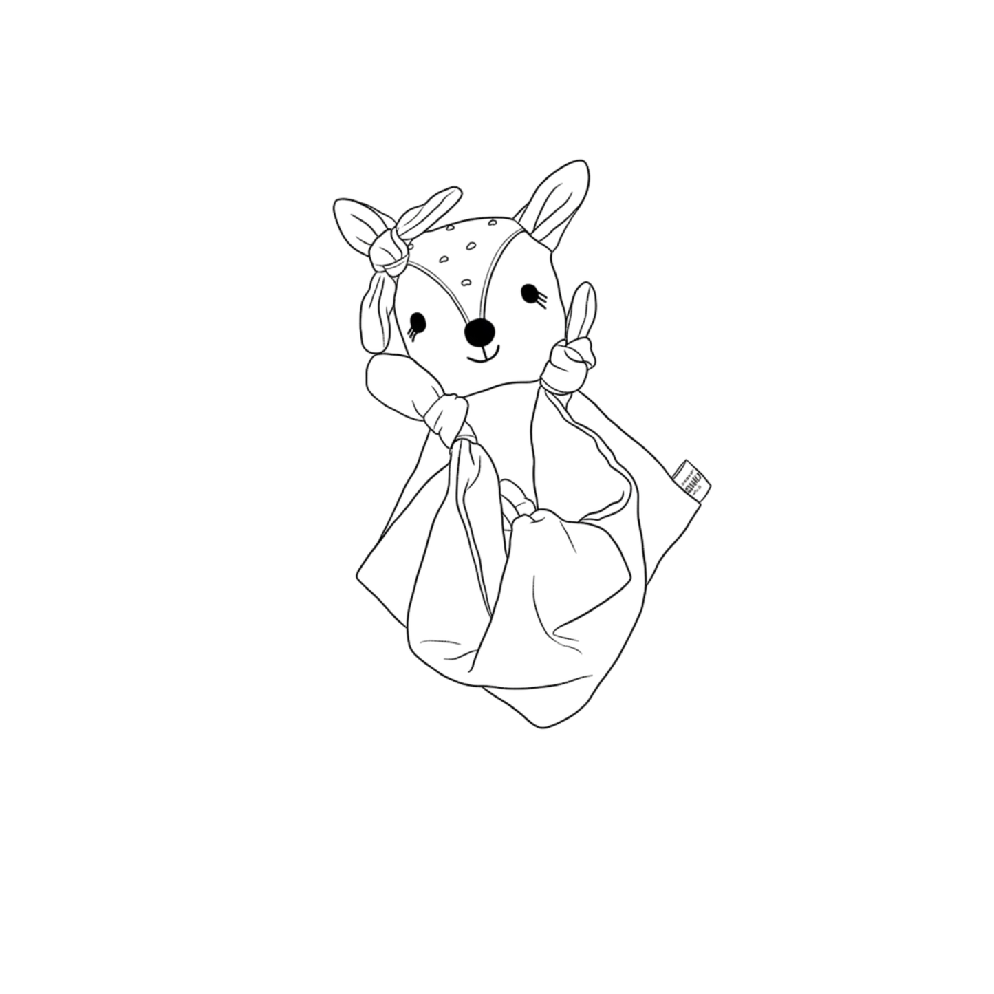 Személyre szabható őzikés szundikendő