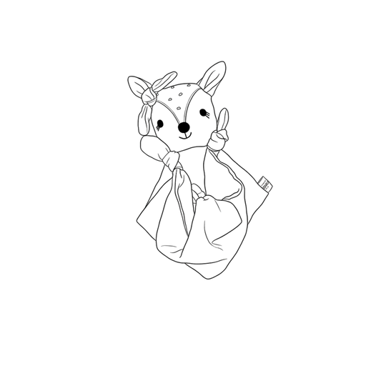 Személyre szabható őzikés szundikendő