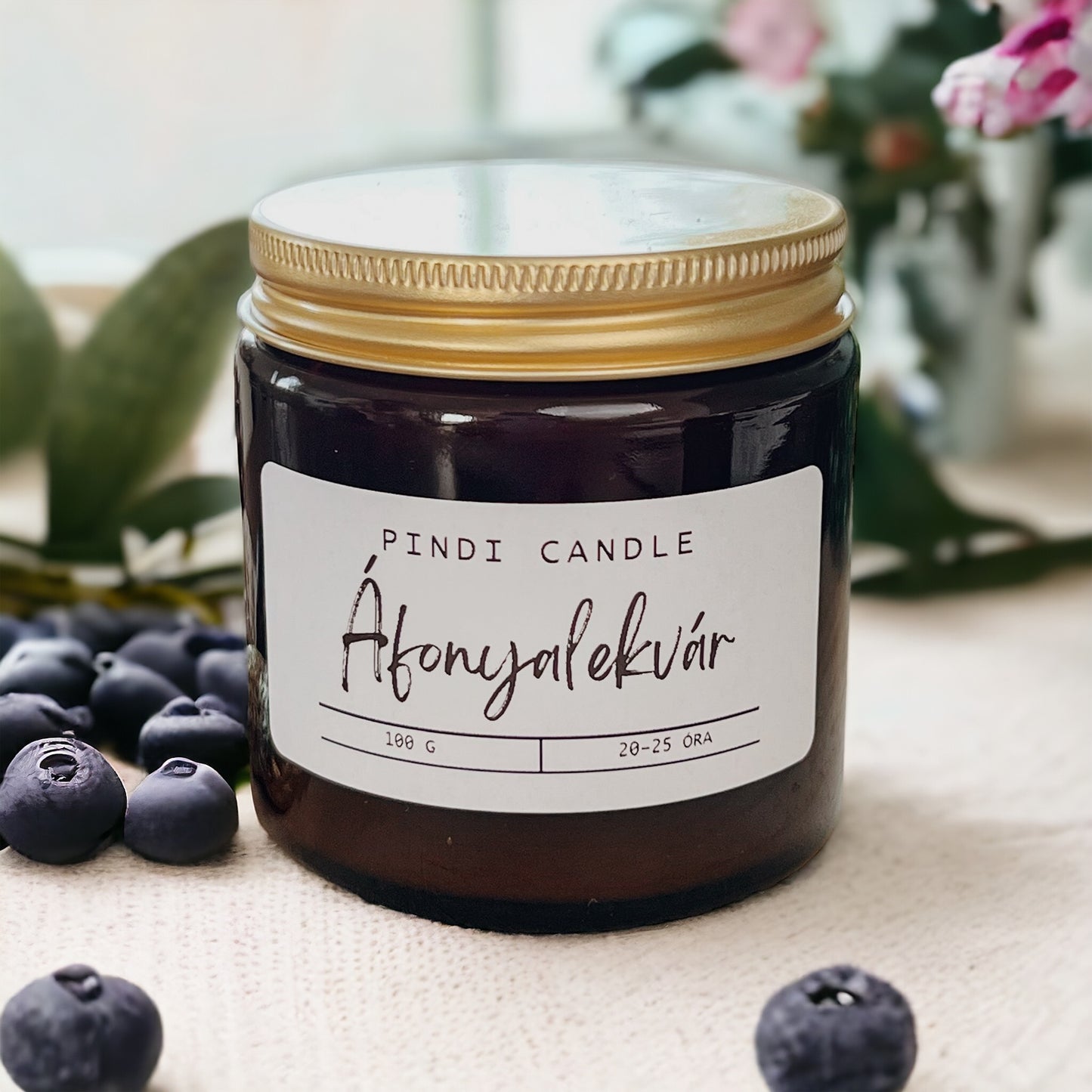 Áfonyalekvár - szójagyertya