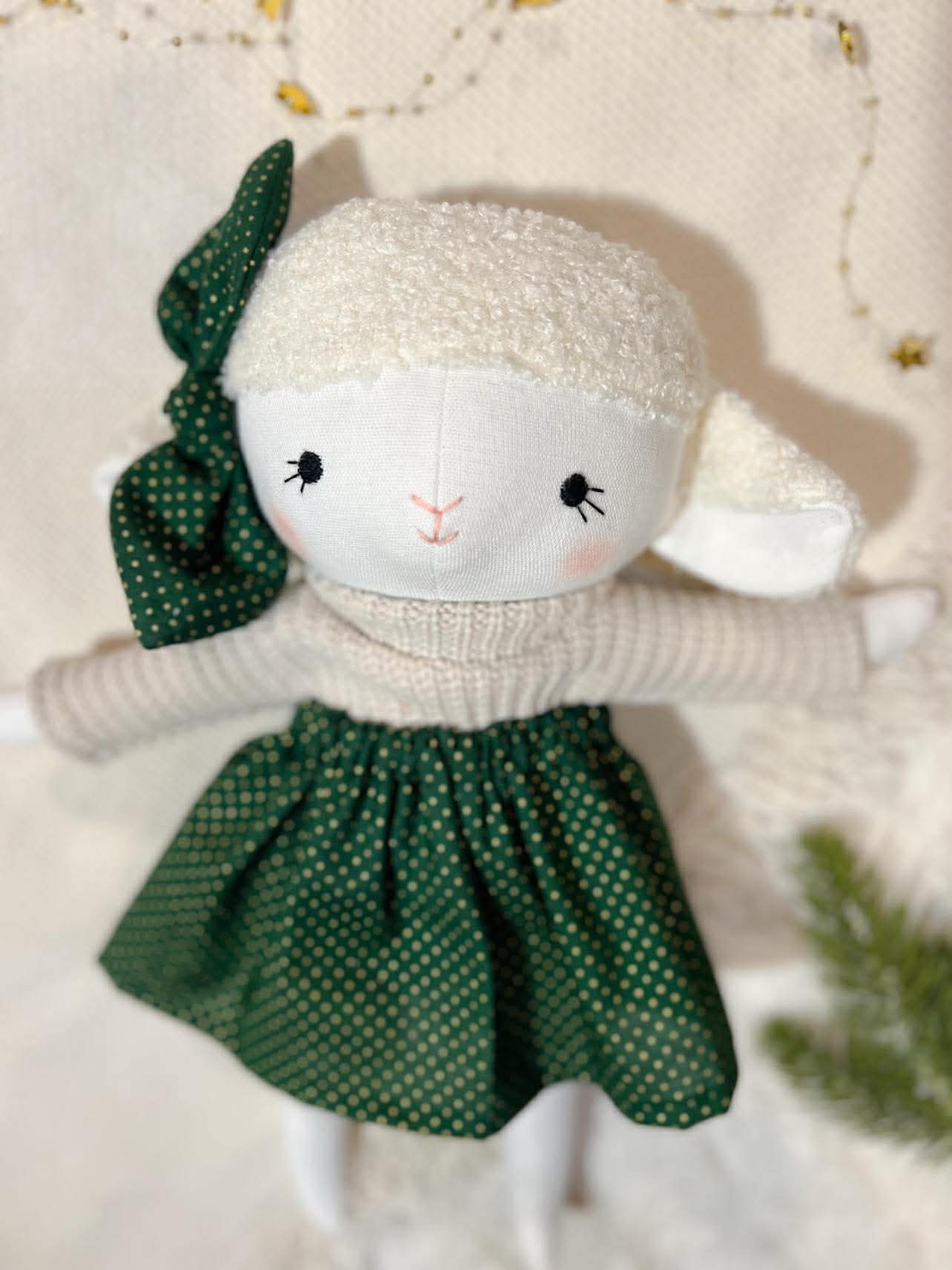 Bárány lány masnival