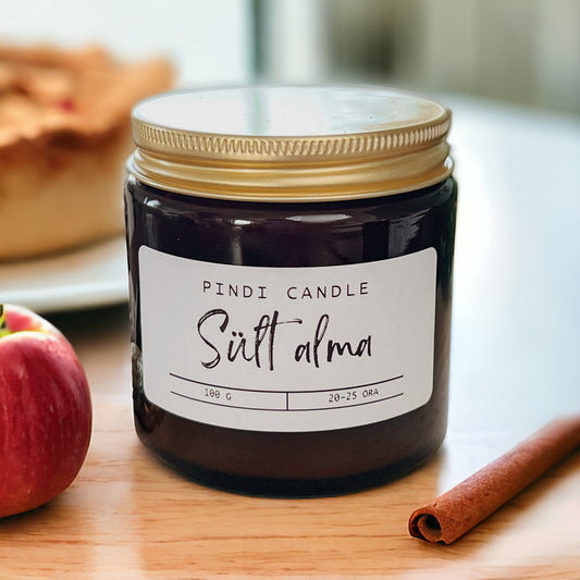 Sült alma - szójagyertya