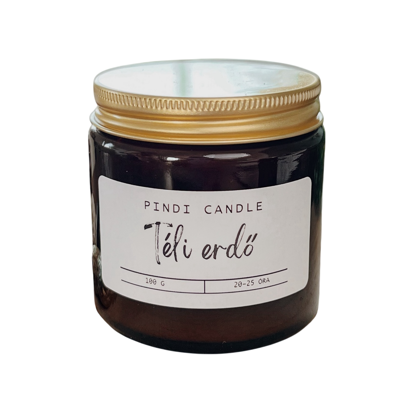 Téli erdő - szójagyertya