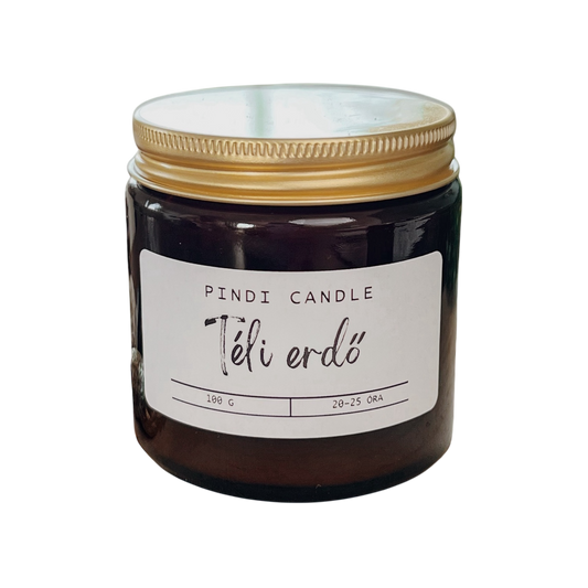 Téli erdő - szójagyertya